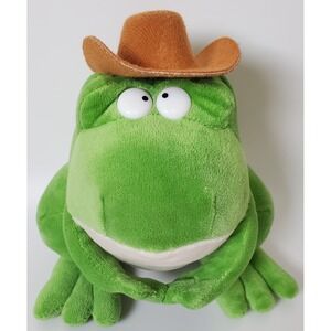 Zeke The Frog Trouble Children's Plush Toy Sandra Boynton‎ 2013 Cowboy Hat